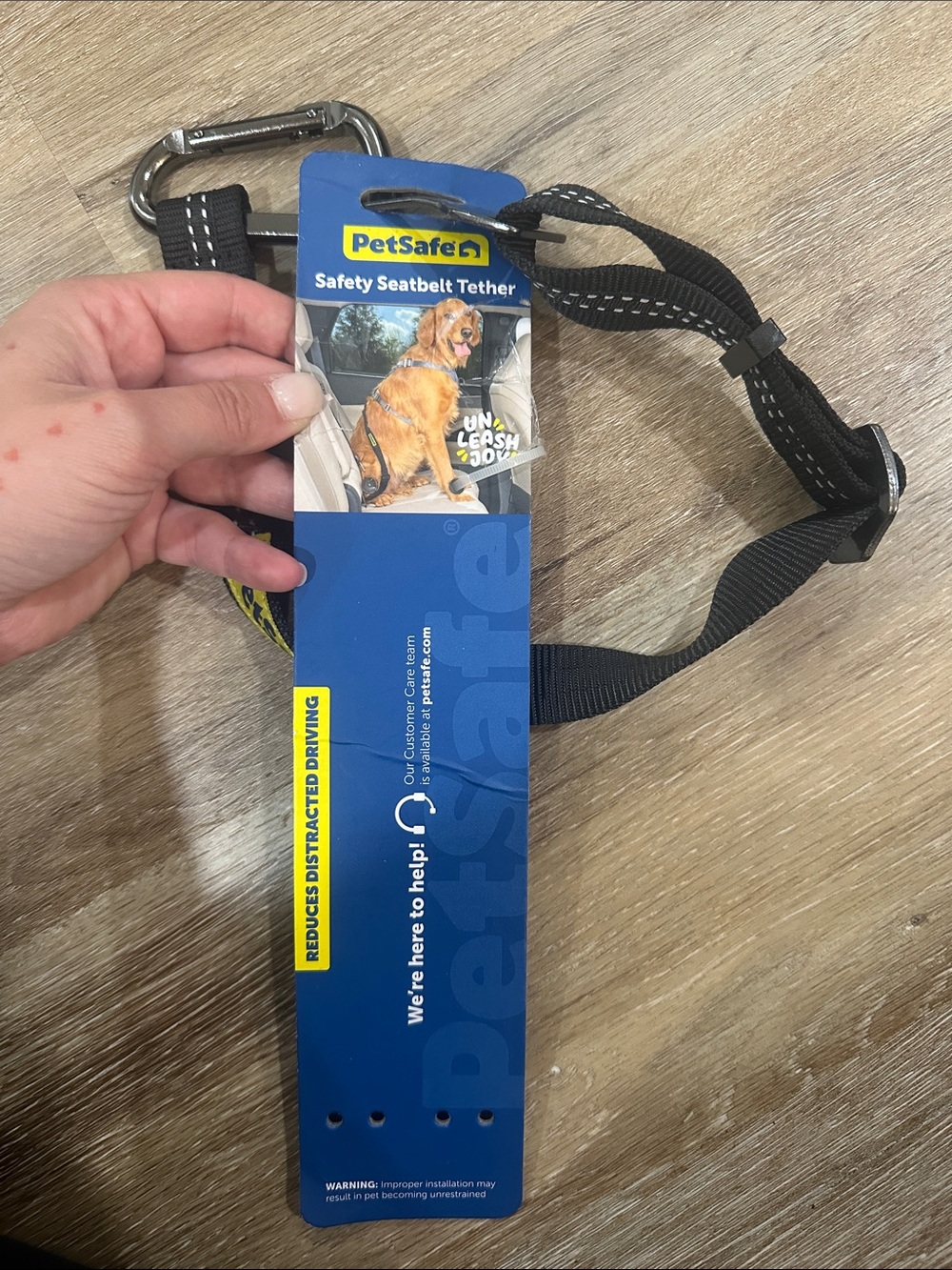 PetSafe Black and Silver Safety Seatbelt Tether